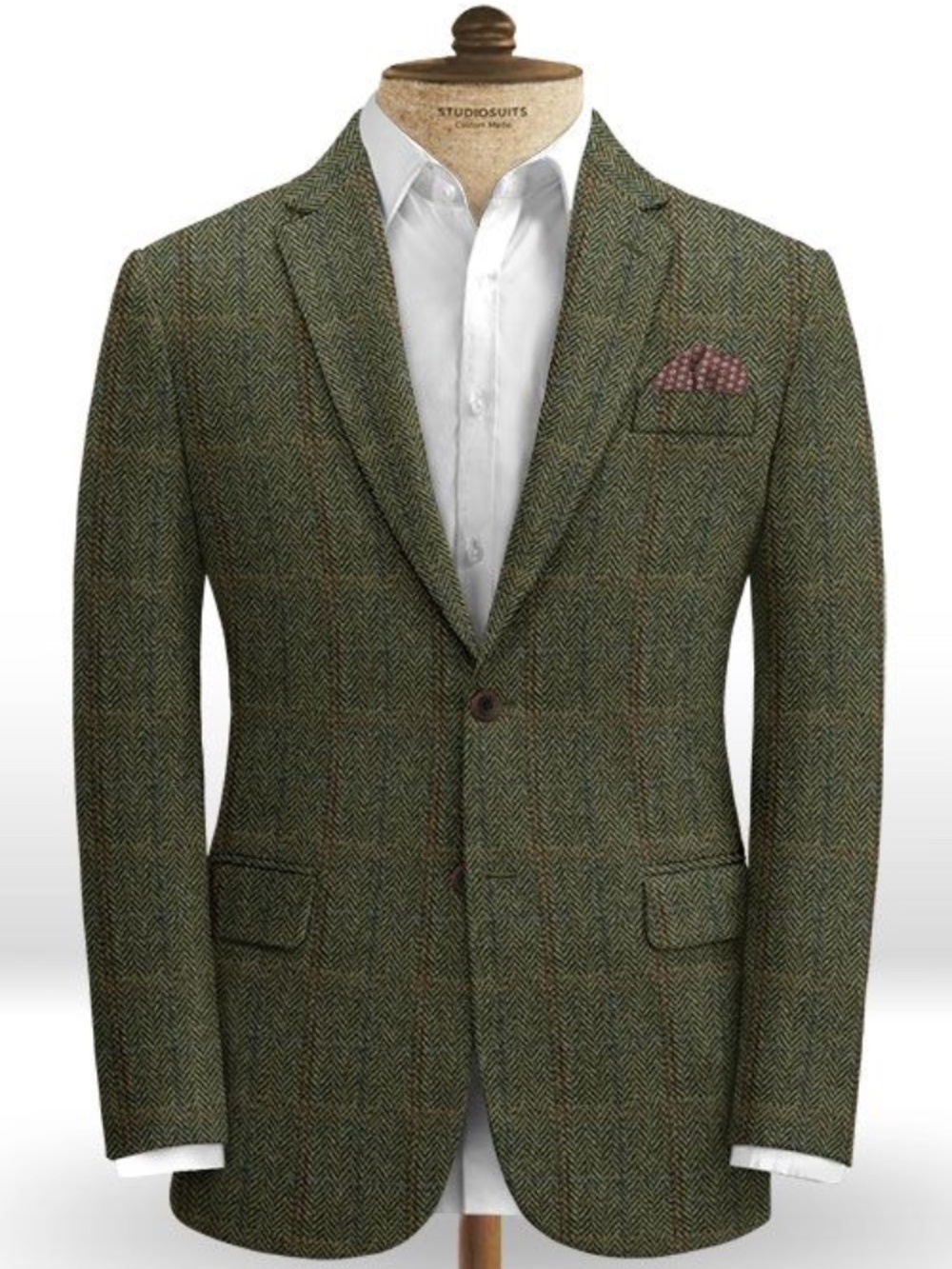 100% Wool Vintage Harris Tweed Sport Coat Blazer